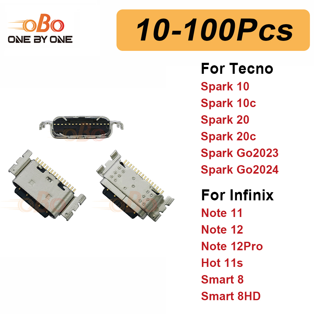 Smart Home Xiaomi Kit - พอร์ตชาร์จ 10-100 ชิ้น สำหรับ Tecno Spark