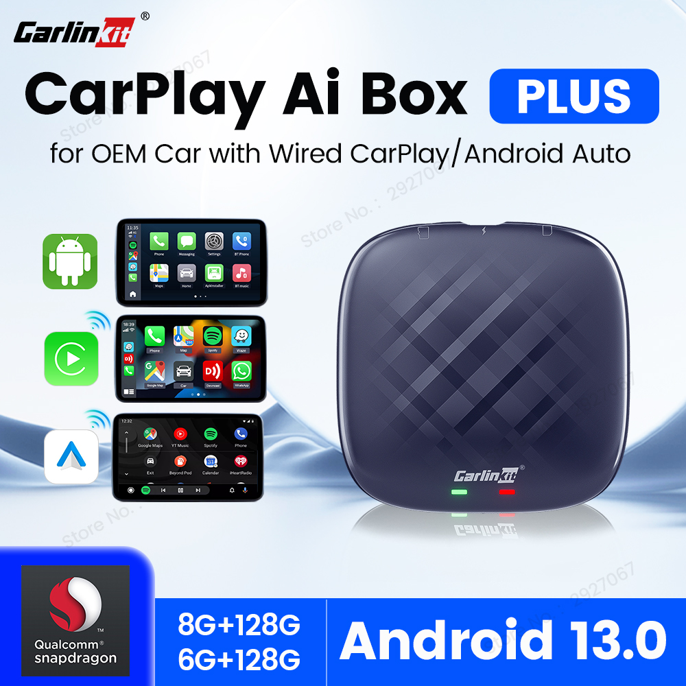 Smart Home Tv - CarlinKit CarPlay Android 13 กล่องทีวีQCM6125 Octa-Core