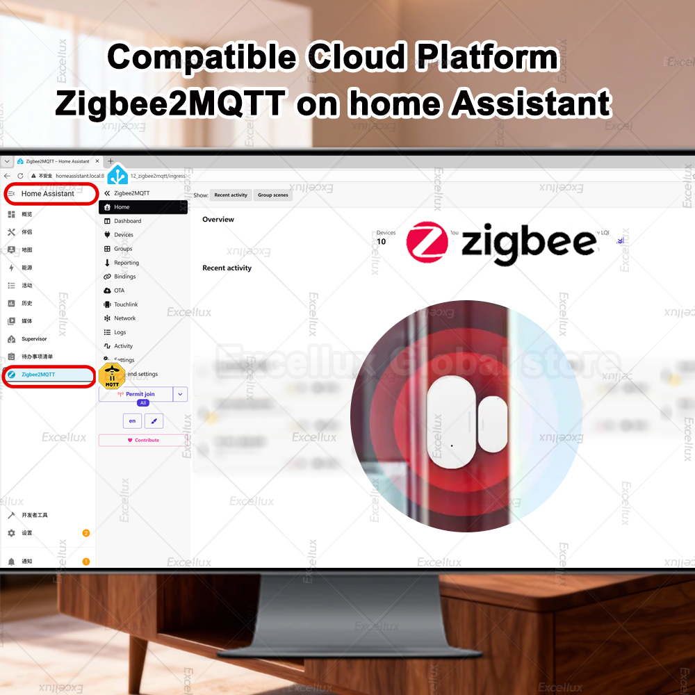 Zigbee 3.0 เซ็นเซอร์ประตูหน้าต - Smart Home Certification บทวิจารณ์และราคา