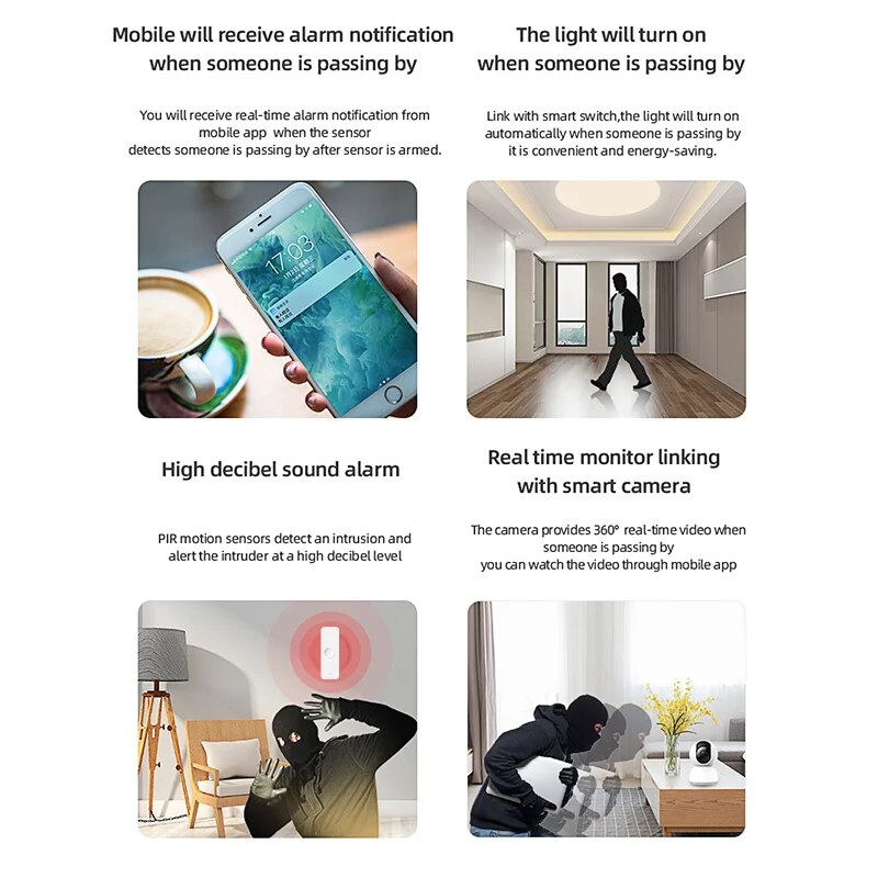 Tuya WiFi Zigbee PIR Motion Se - Smart Home Certification บทวิจารณ์และราคา