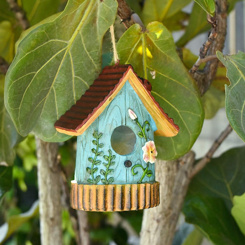 รูปปั้นบ้านนกเรซินสไตล์ชนบทสำห - Smart Home Nest บทวิจารณ์และราคา