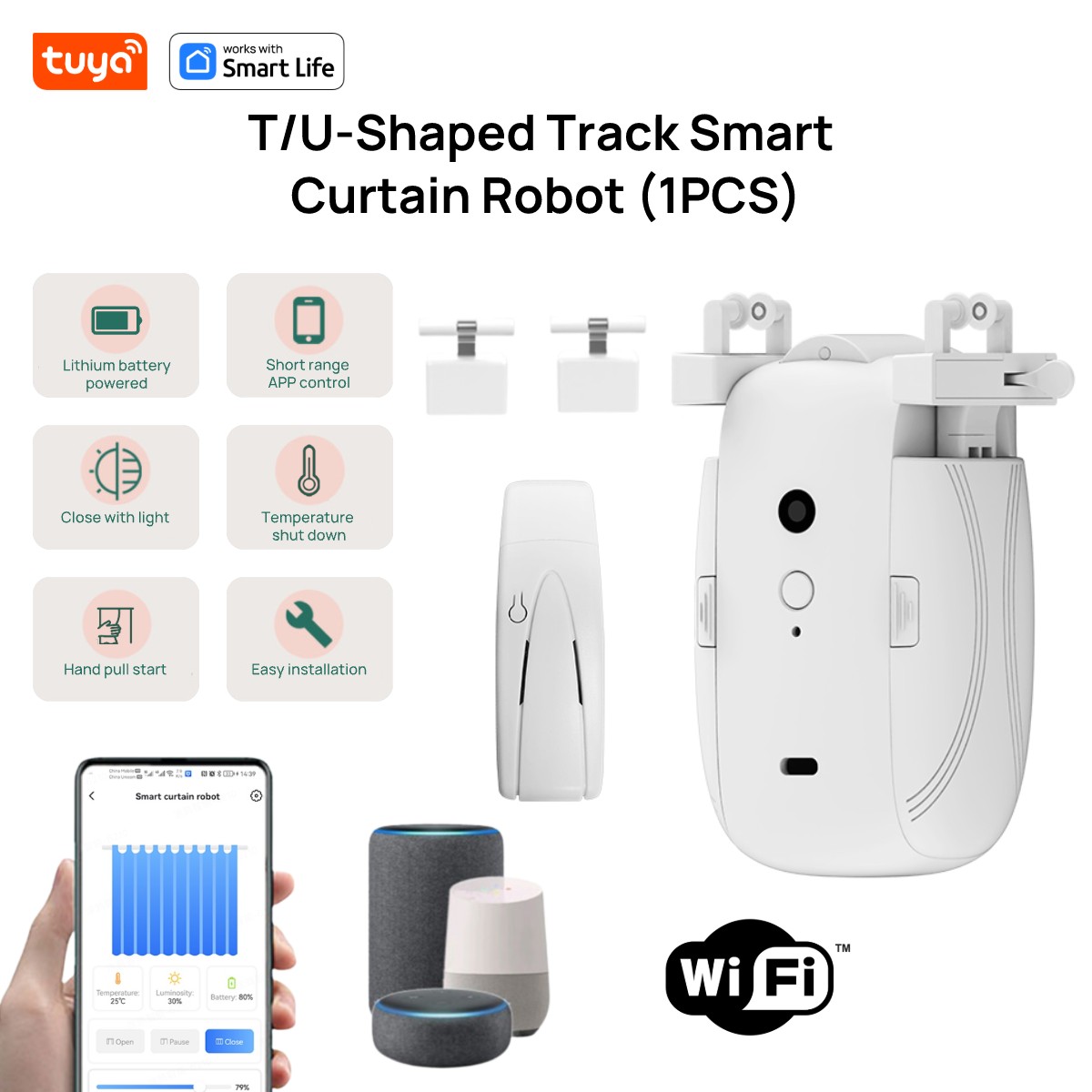Tuya Smart WiFi Curtain Robot  - Smart Home Nest บทวิจารณ์และราคา