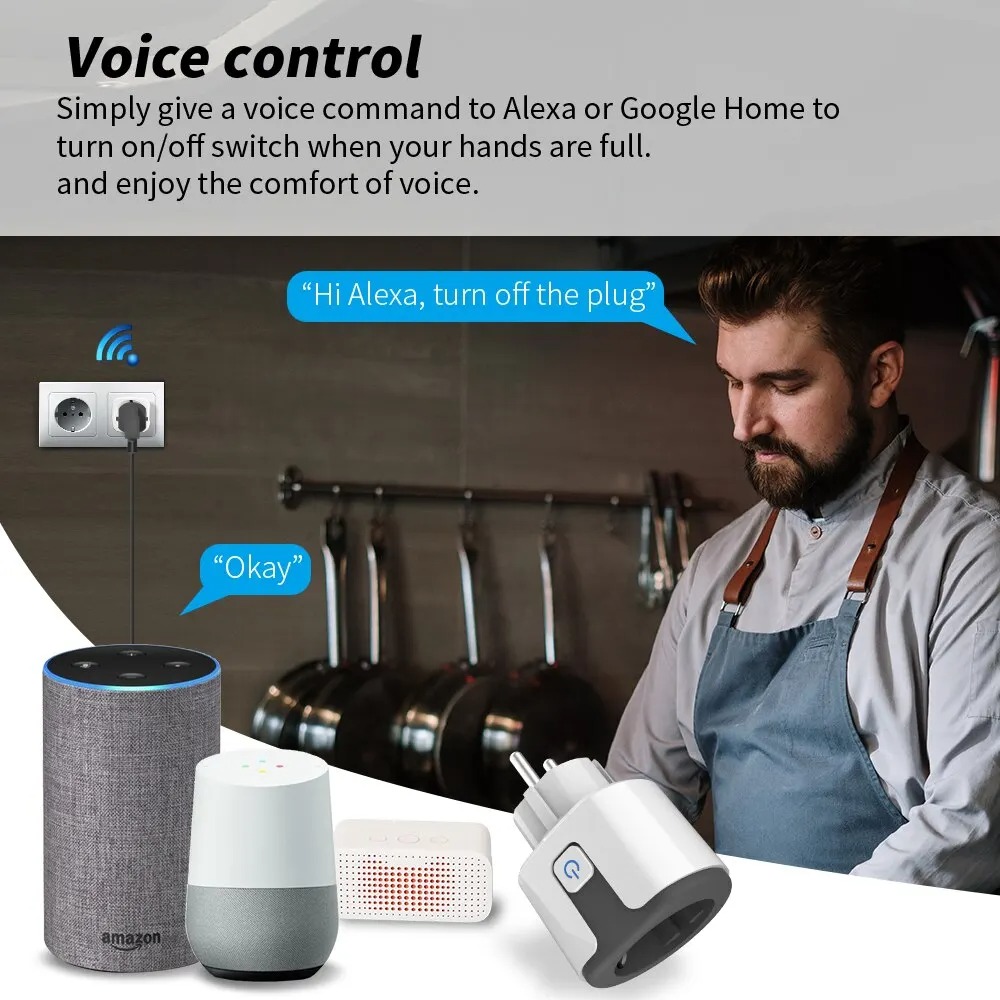 ปลั๊กไฟอัจฉริยะ WiFi EU ใช้งาน - Smart Home Nest บทวิจารณ์และราคา