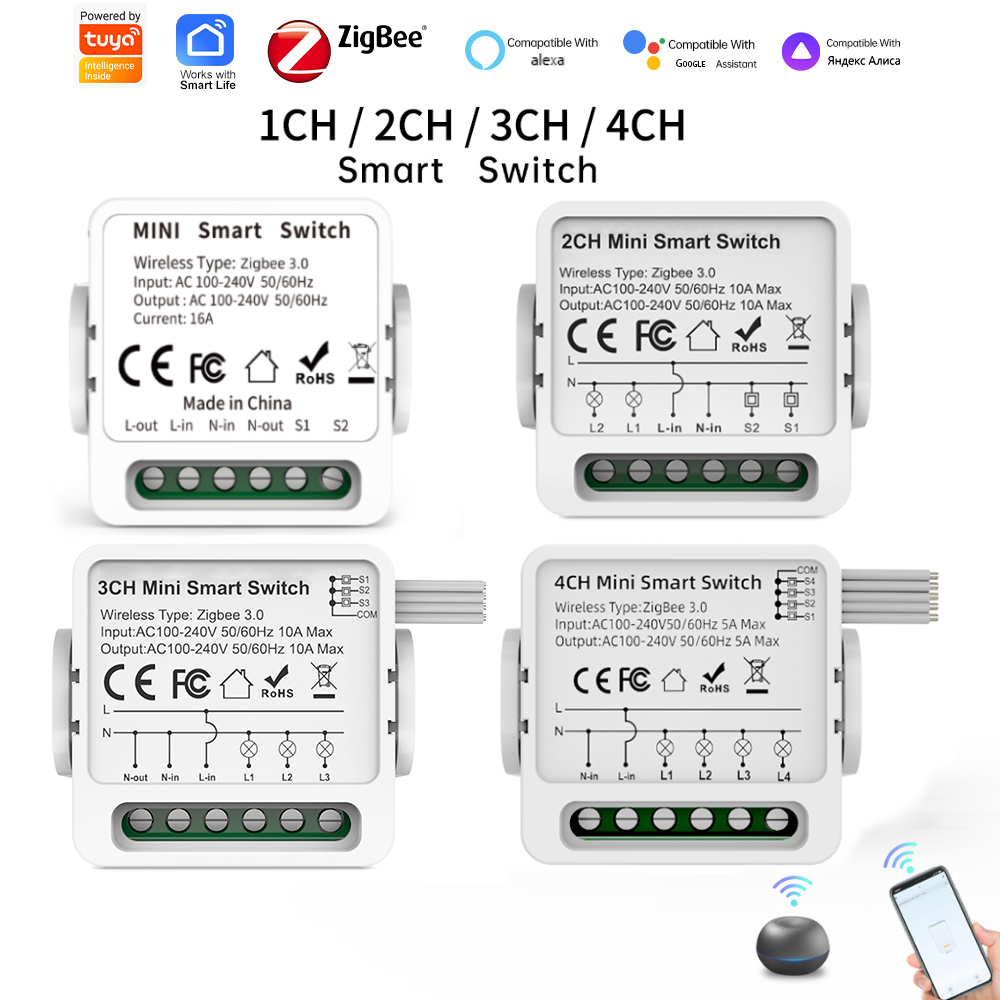 สวิตช์อัจฉริยะ Tuya Zigbee 3.0 - Smart Home Alexa บทวิจารณ์และราคา