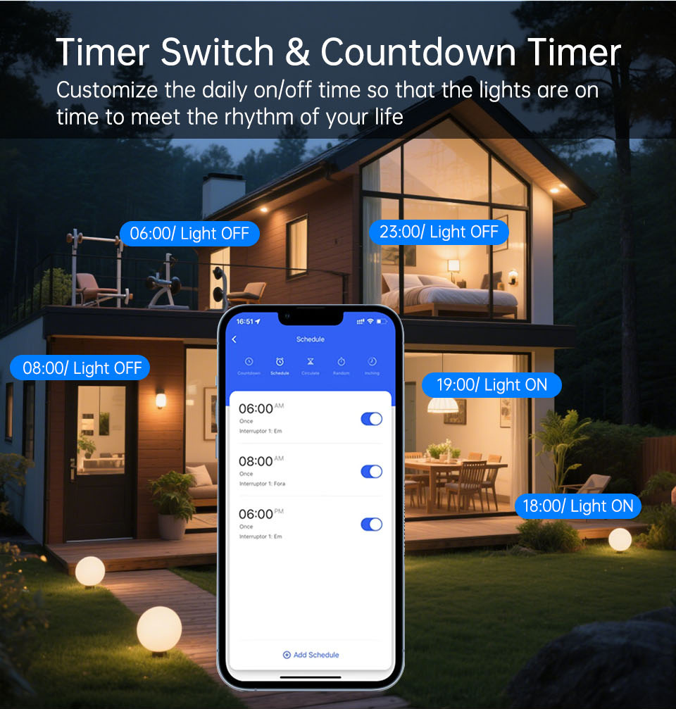 สวิตช์ไฟติดผนังแบบสัมผัส 1 2 3 - Smart Home Alexa บทวิจารณ์และราคา