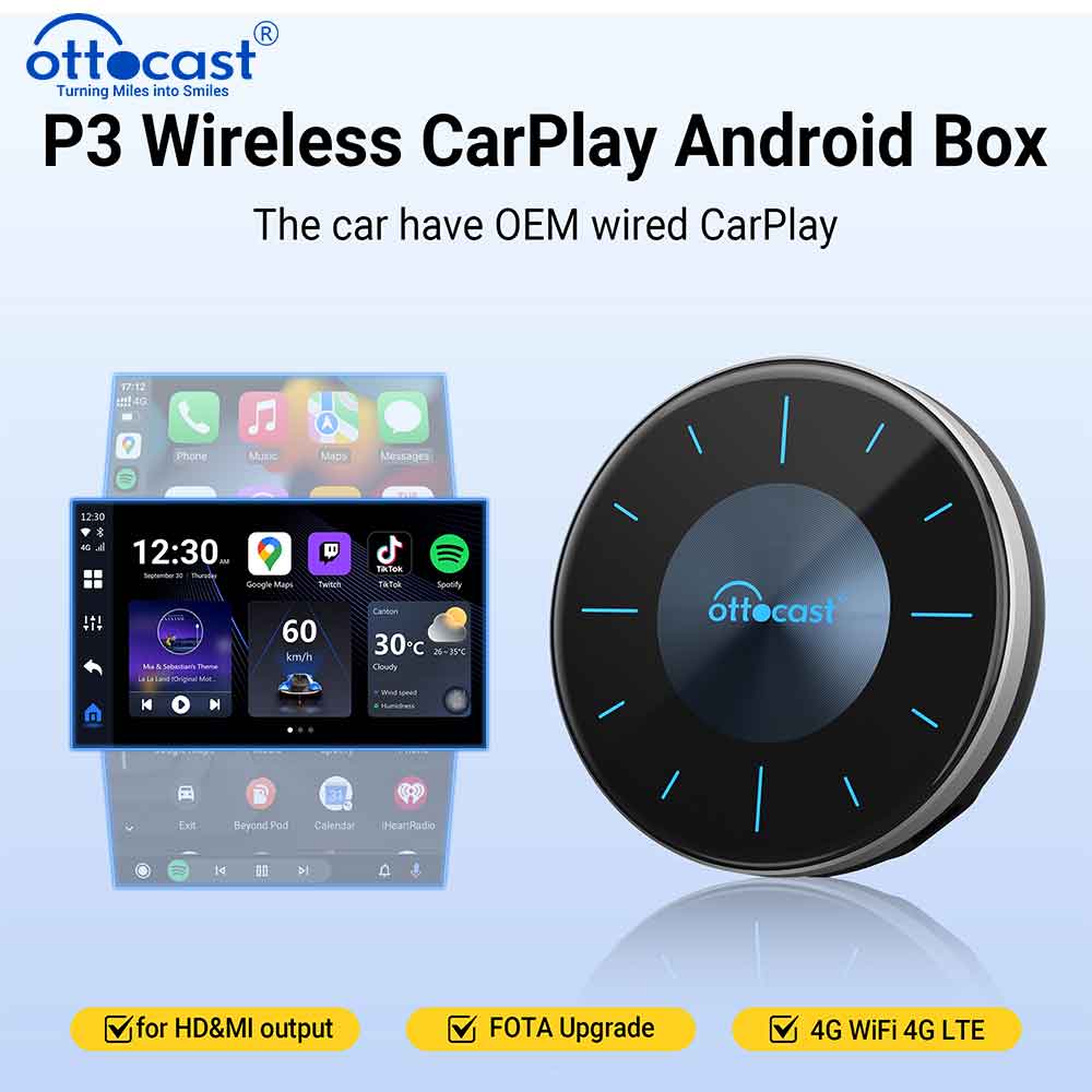 OTTOCAST P3 OttoAibox CarPlay  - Smart Home Tv บทวิจารณ์และราคา