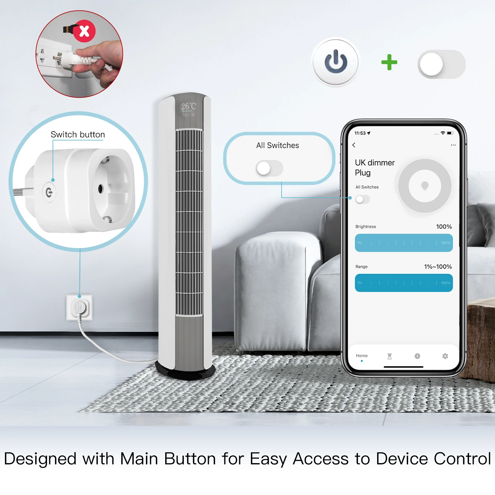ปลั๊กไฟอัจฉริยะ MOES Tuya WiFi - Smart Home Nest บทวิจารณ์และราคา