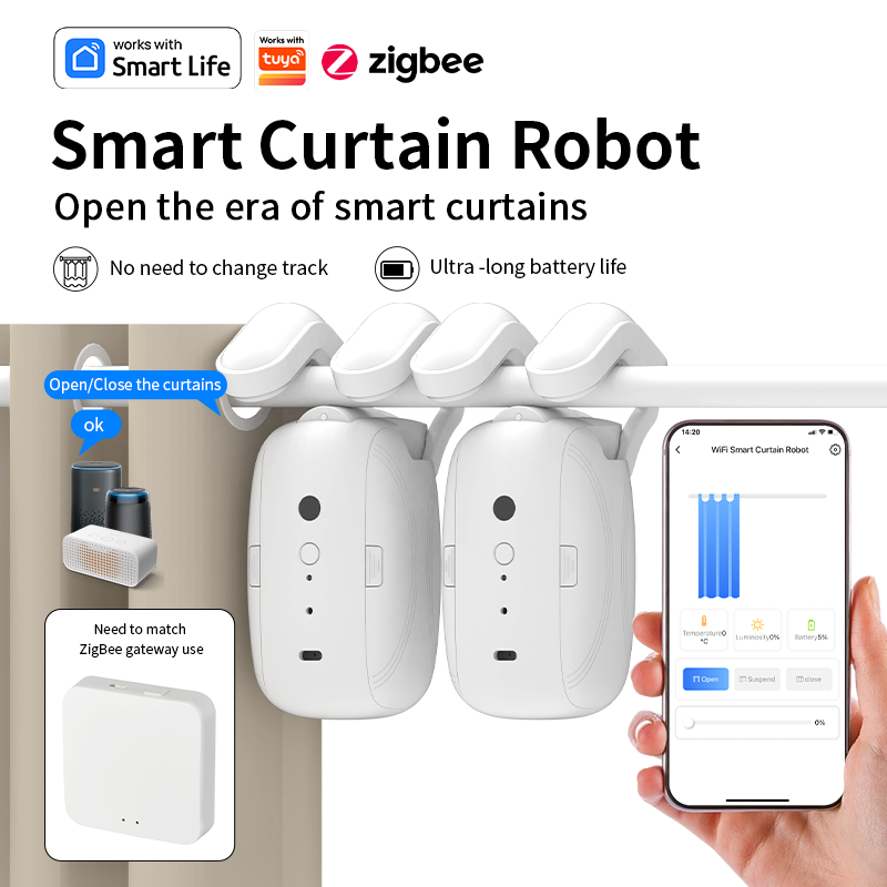 มอเตอร์ม่านอัตโนมัติ Zigbee  ต - Smart Home Alexa บทวิจารณ์และราคา